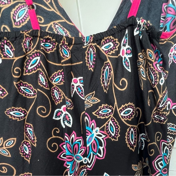 Cool cotton dress with batik-style print and adjustable straps - Picture 8 of 10